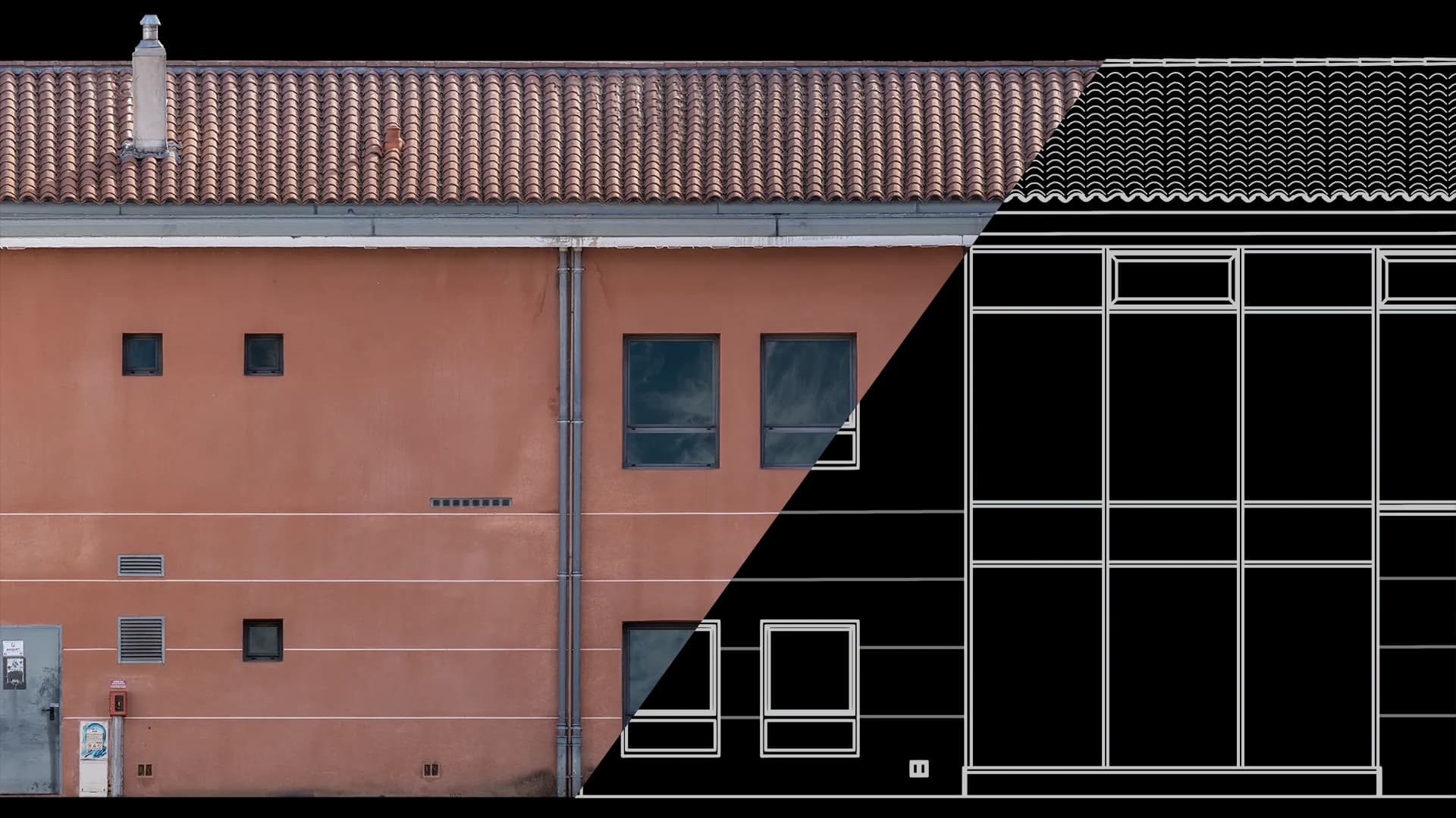 Orthophotographie & dessin de façade